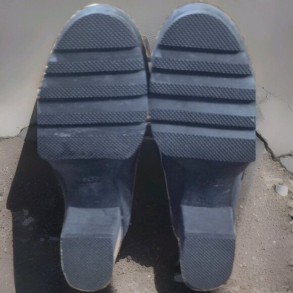 NEW Women's SOREL Addington Lace Up Waterproof Dark Fog Black Boot Sz 8.5 $275 - Picture 6 of 7